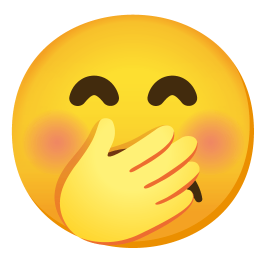 white frowning face face with hand over mouth