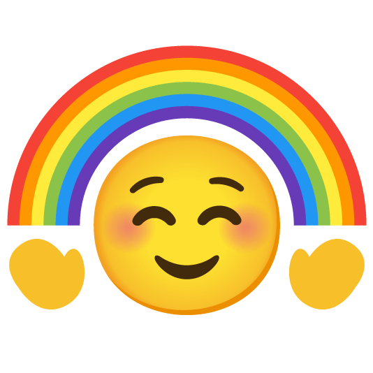 relaxed rainbow