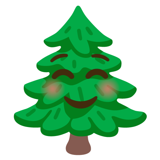 relaxed evergreen tree