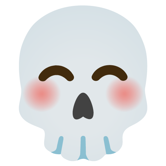 relaxed skull