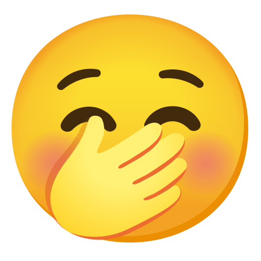 relaxed yawning face