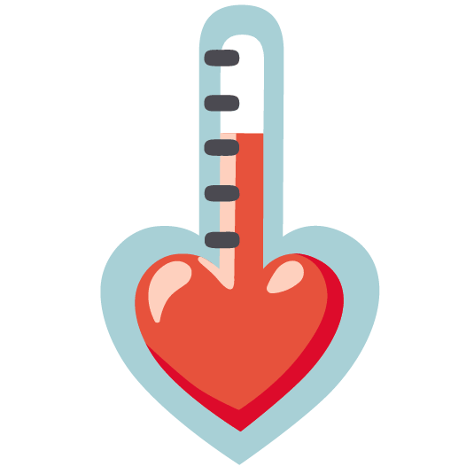 hearts thermometer