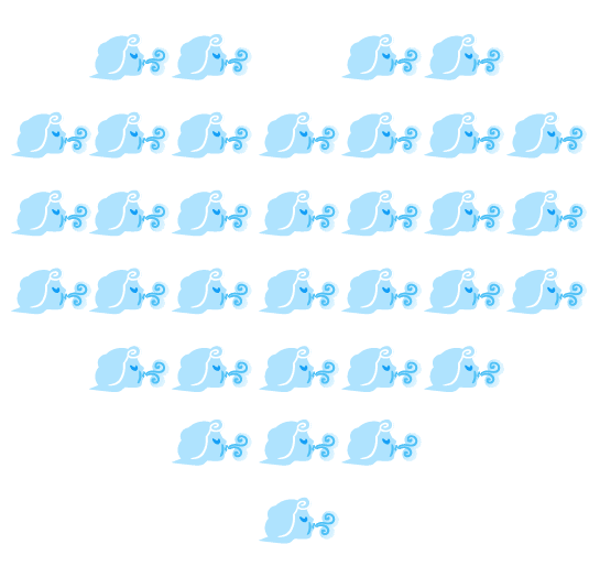 hearts wind blowing face