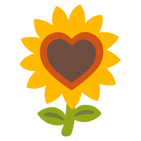 hearts sunflower
