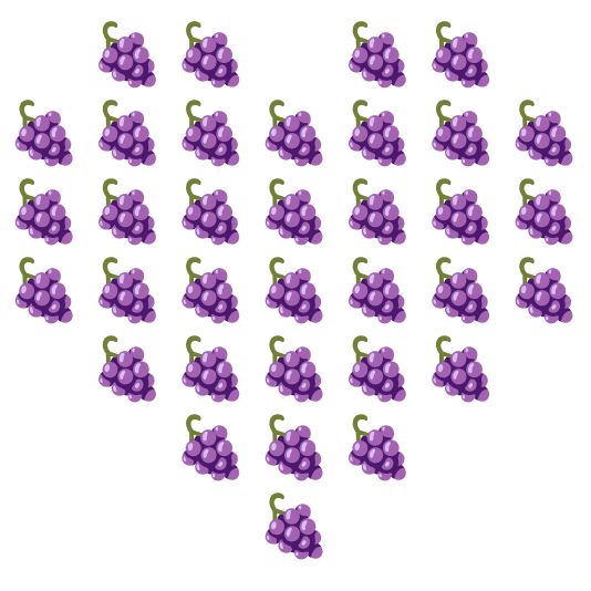 hearts grapes