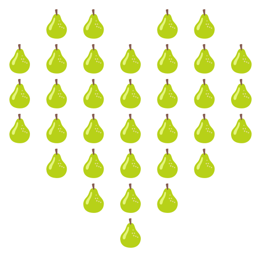 hearts pear