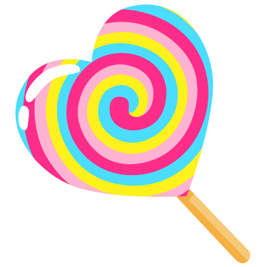 hearts lollipop