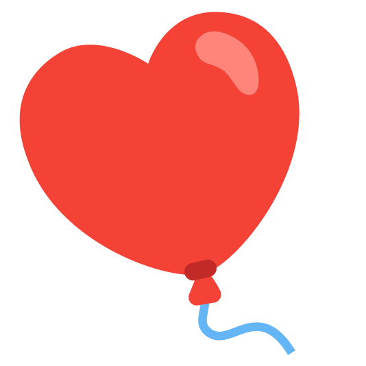 hearts balloon