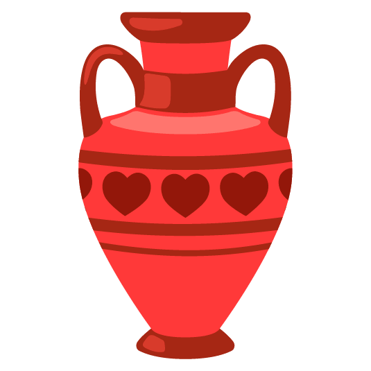 hearts amphora