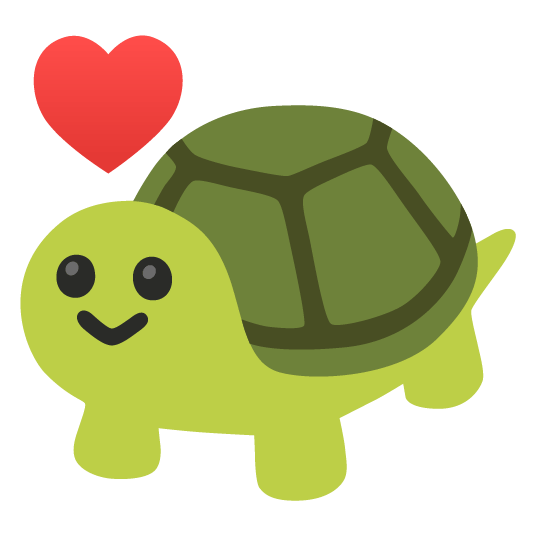 hearts turtle