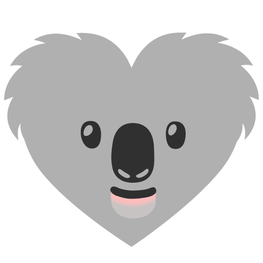 hearts koala