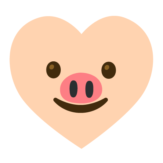 hearts pig