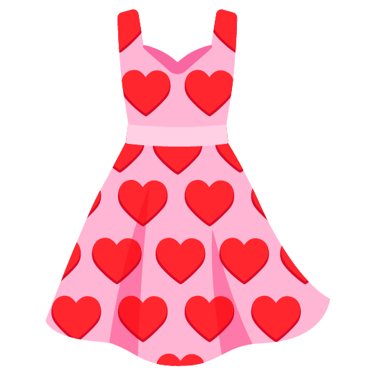 hearts dress