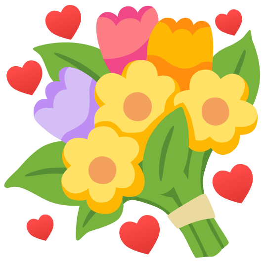 hearts bouquet