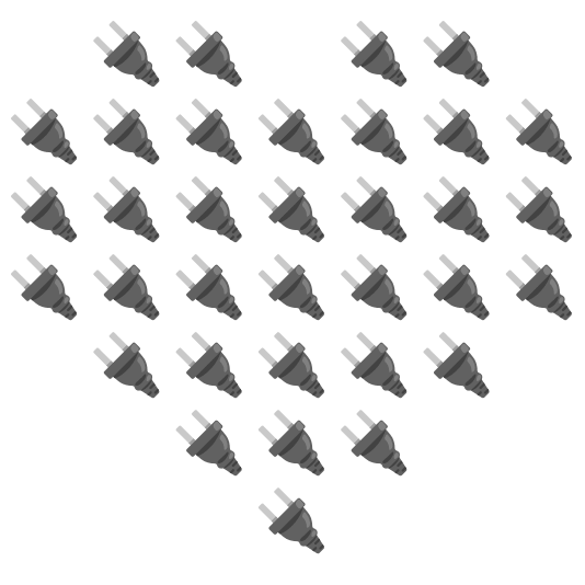 hearts electric plug