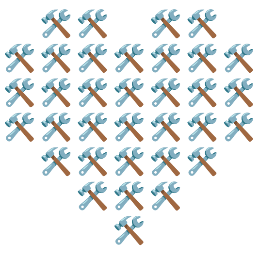 hearts hammer and wrench