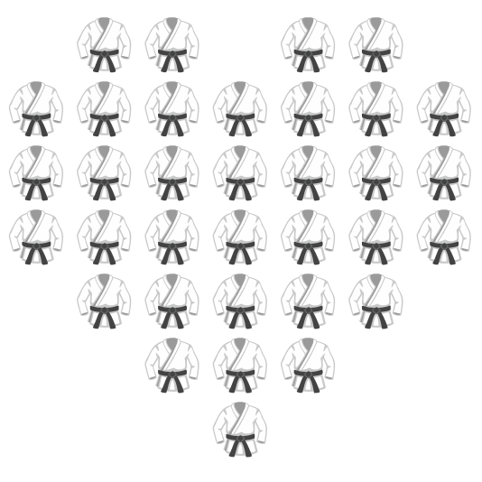 hearts martial arts uniform