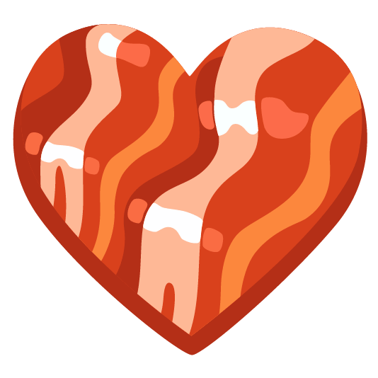 hearts bacon