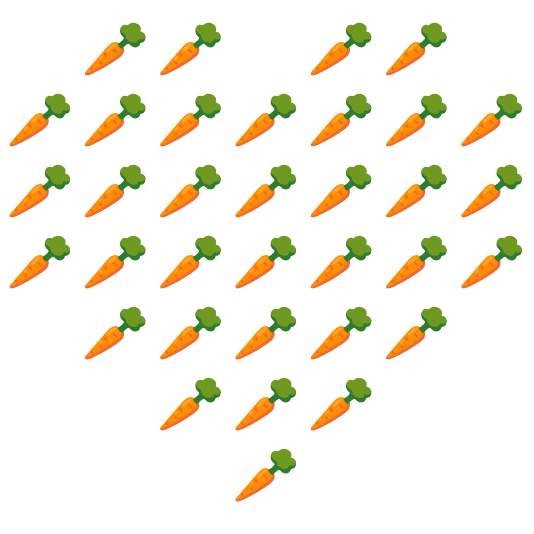 hearts carrot