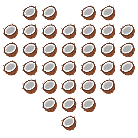 hearts coconut