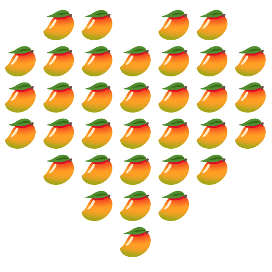 hearts mango