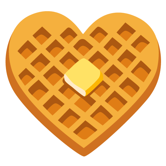 hearts waffle