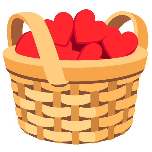 hearts basket