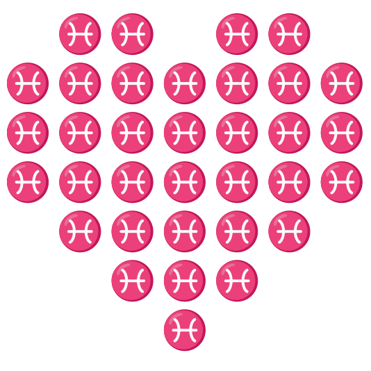 hearts pisces