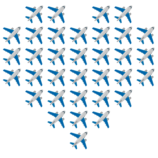 hearts airplane