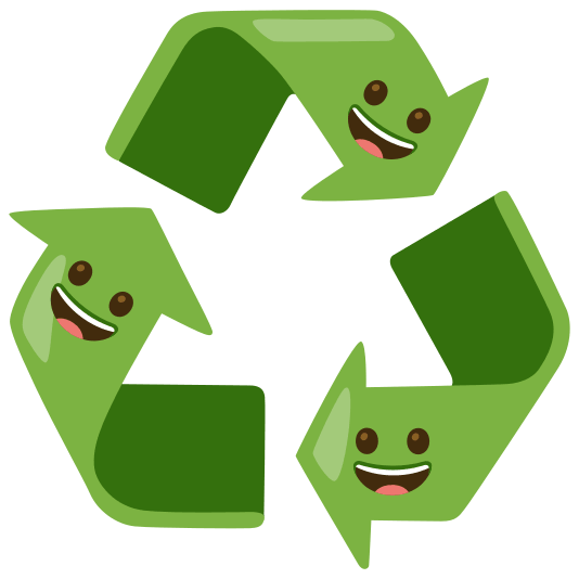 recycle grinning