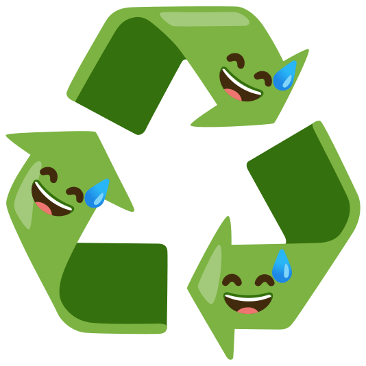 recycle sweat smile