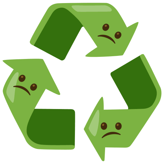 recycle confused