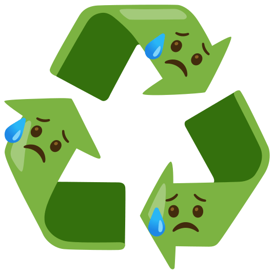recycle disappointed relieved