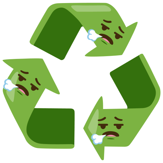 recycle face exhaling