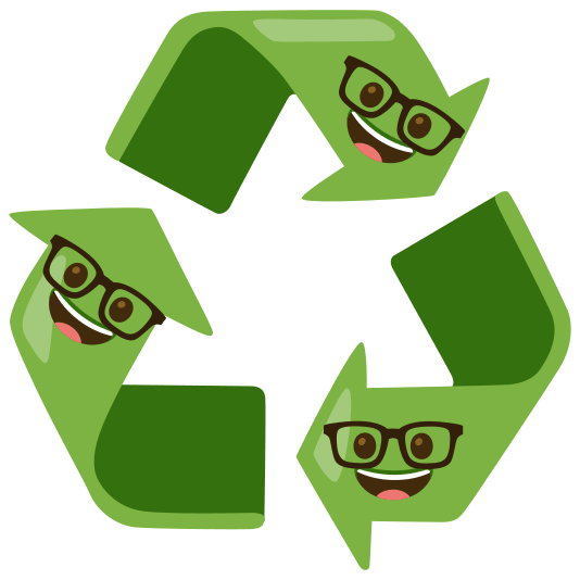 recycle nerd face