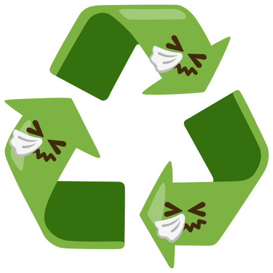 recycle sneezing face