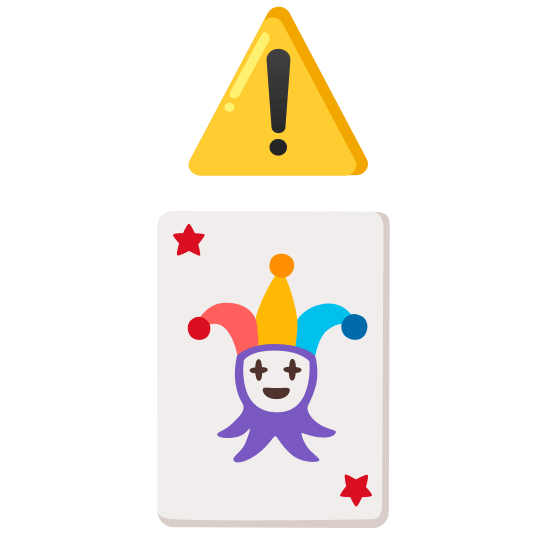 warning black joker