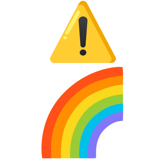 warning rainbow