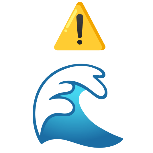 warning ocean
