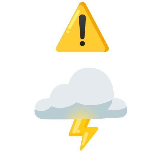 warning lightning