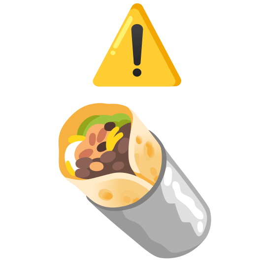 warning burrito