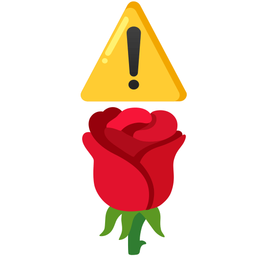 warning rose