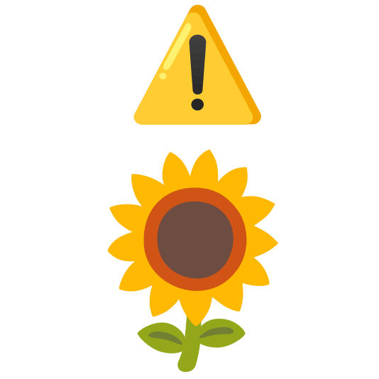 warning sunflower