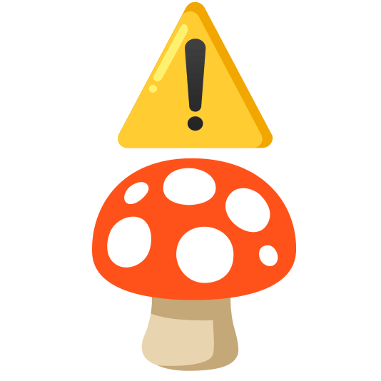 warning mushroom