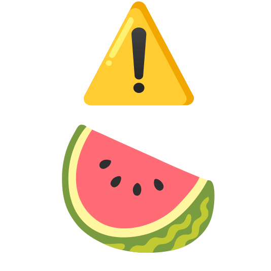 warning watermelon