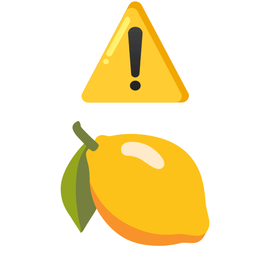 warning lemon