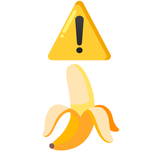 warning banana