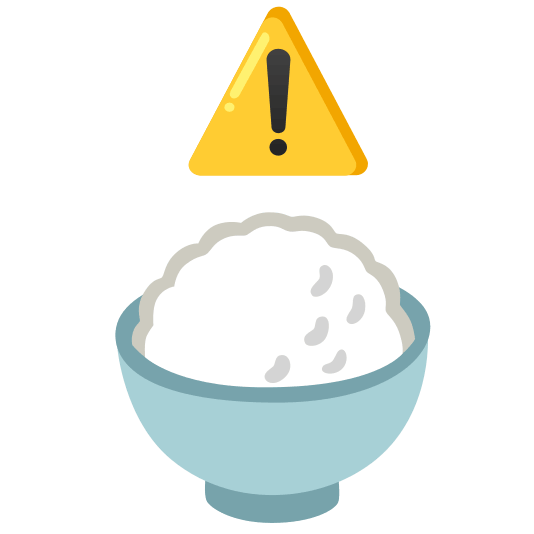 warning rice