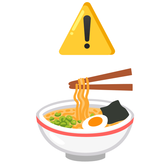 warning ramen