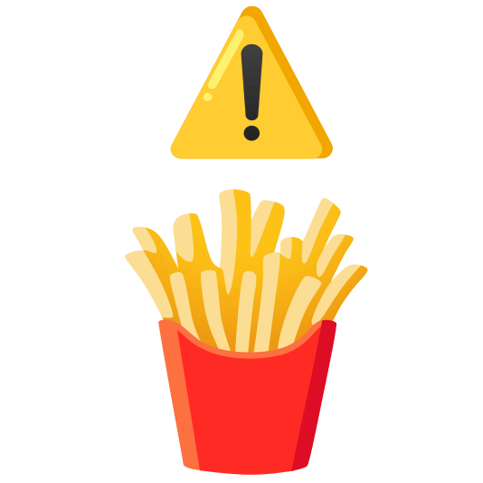 warning fries